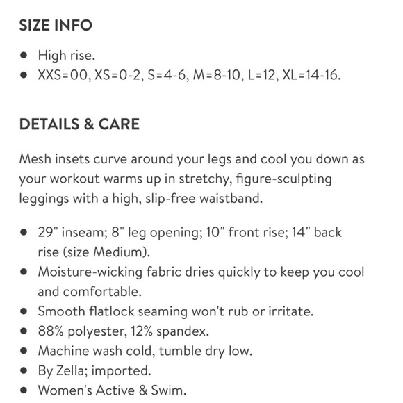 Zella Splice it Up High Waist Leggings - Picture 6 of 6